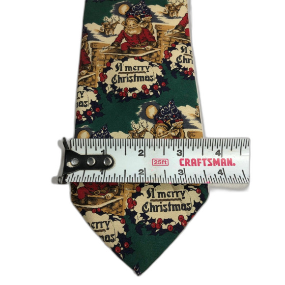 Robert Talbott Santa Merry Christmas Tie Hand Sewn For Nordstrom - Picture 6 of 6